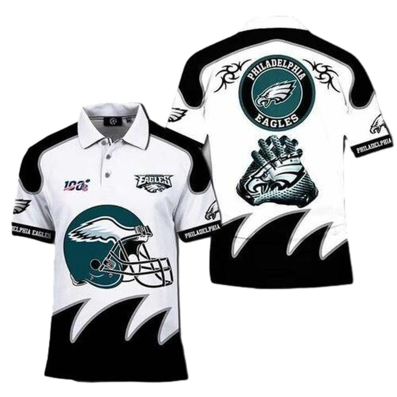 100Th Philadelphia Eagles For Eagles Fan 3D All Over Print Polo Shirt 3415 Jbaiw