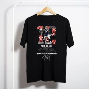 12 Tom Brady Thank You For The Memories T-Shirt