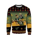 15 4 12 Players Love Green Bay Packers Ugly Sweater
