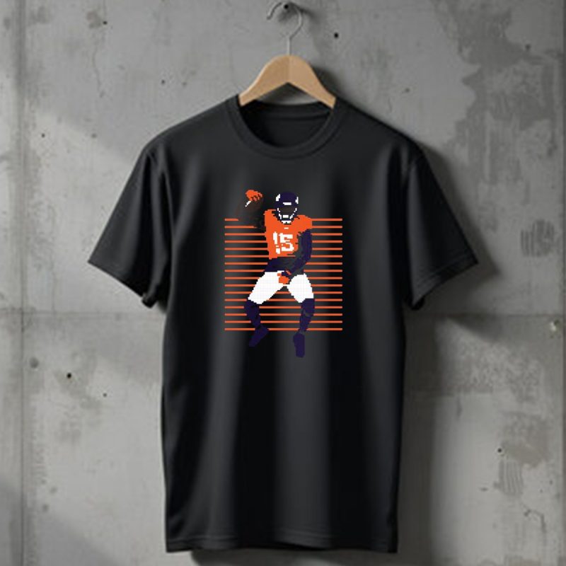 16 Bit Jump Grab Nik Bonitto Denver Broncos Nfl Pixel T Shirt 1 T Shirt 1