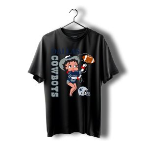 1996 Dallas Cowboys Vintage Troy Aikman Jersey Betty Boop Shirt