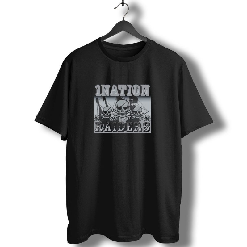 1Nation Raiders Skull And Crossbones T Shirt 1 T Shirt 1