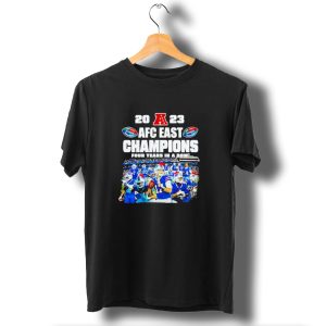 20 23 Afc East Champions Four Years In A Row Buffalo Bills Football T-Shirt