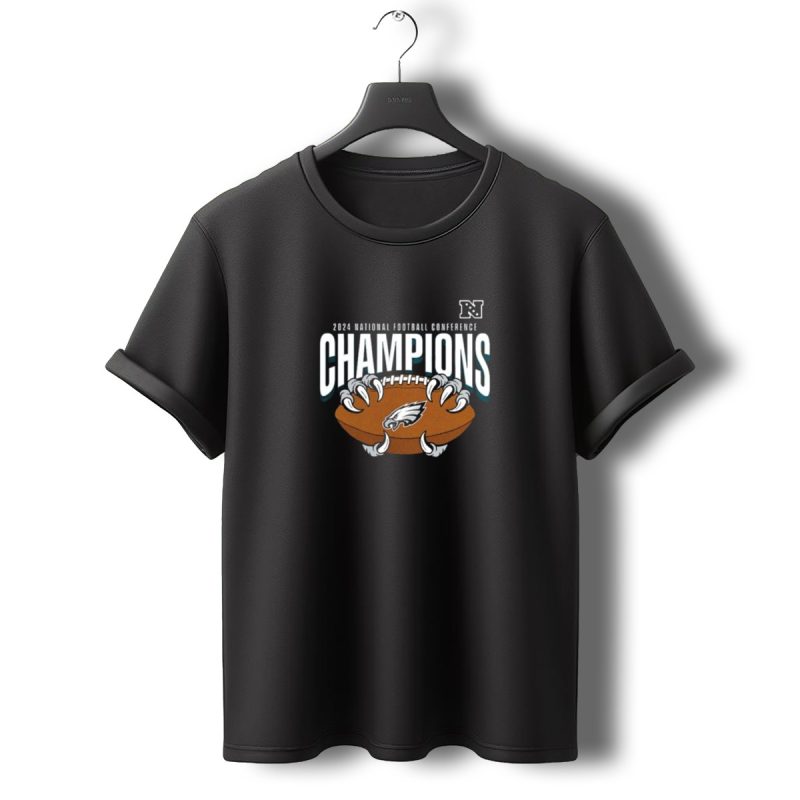 2024 National Football Conference Champions Philadelphia Eagles Football Claw T Shirt T Shirt 0 1