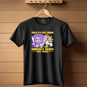 2024 Playoff Bound Minnesota Vikings Skol Viking Stadium Celebrations T Shirt