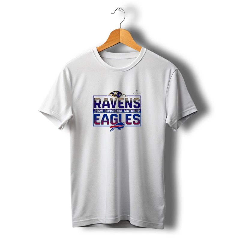 2025 Playoffs Ravens Vs Eagles Divisional Matchup T Shirt T Shirt 1 1