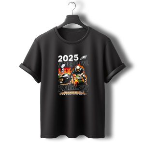 2025 Super Bowl Eagles February 09 Caesars Superdome T-Shirt