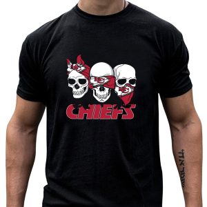 3 Skull Chiefs Kansas City Chiefs T-Shirt