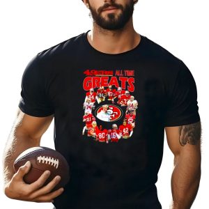 49Ers All Time Greats Signatures San Francisco Legends T-Shirt
