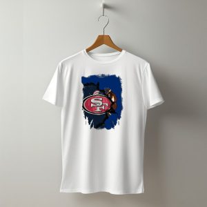 49Ers And Eagle With American Flag T-Shirt
