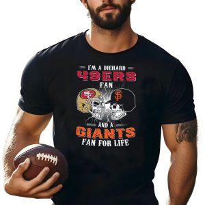 49Ers Fan And A Giants Fan T-Shirt