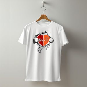 49Ers Giants Heartbeat Passion Symbol With Sf T-Shirt