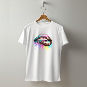 49Ers Logo Colorful Lip T-Shirt