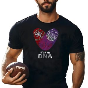 49Ers Sacramento Kings Heart Fingerprint It'S In My Dna T-Shirt