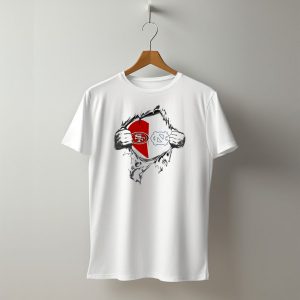49Ers Sf And Unc Tar Heels It'S In My Heart T-Shirt
