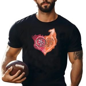49Ers Sf Giants Heart T-Shirt