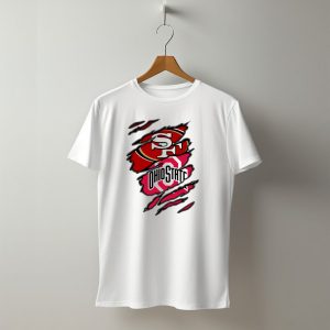 49Ers Sf Ohio State Buckeyes Logo Mashup T-Shirt