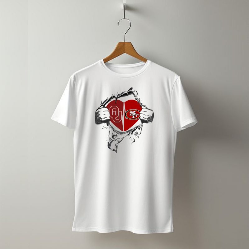 49Ers Sooners Heart Ou Sf T Shirt T Shirt 1
