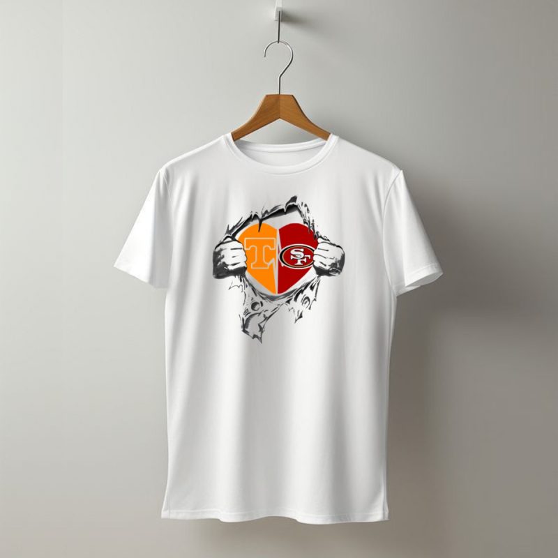 49Ers Tennessee Volunteers Heart T Shirt T Shirt 1