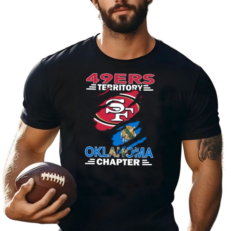 49Ers Territory Oklahoma Chapter Sf Logo And State Flag T Shirt T Shirt 1