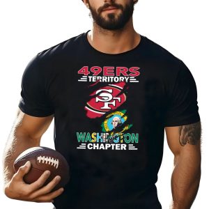 49Ers Territory Washington Chapter Sf Logo And Washington State Seal T-Shirt