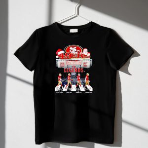 49Ers The Legends 49Ers Road Steve Young Jerry Rice Ronnie Lott Joe Montana Signatures T-Shirt
