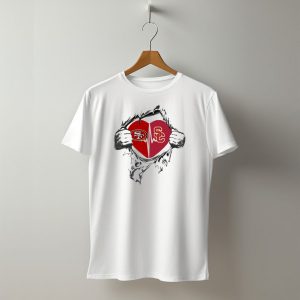 49Ers Usc Trojans Heartbeat Passion T-Shirt