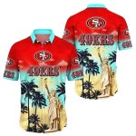 49ers American Statue Of Liberty Tropical Hawaiian Shirt