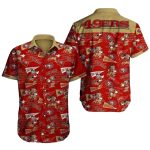 49ers And Mickey's Gameday Spirit With The 49ers Hawaiian Shirt