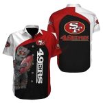 49ers Baby Groot Hug Logo Hawaiian Shirt