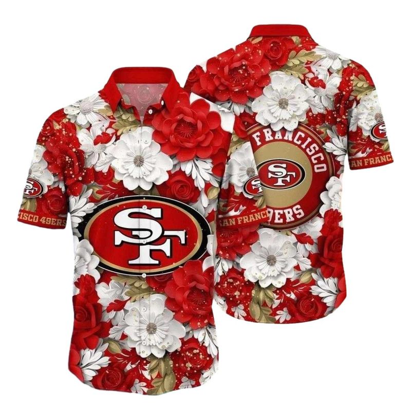 49Ers Floral Emblematic Tropical Hawaiian Shirt 1