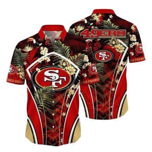 49ers Nightshade Floral Majesty Hawaiian Shirt