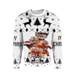 49ers Number 97 White Pattern Ugly Sweater