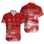49ers Red Cloud Featuring Bold Hawaiian Shirt