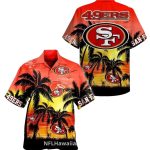 49ers Sunset Palm Beach Design Hawaiian Shirt