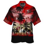 49ers Sunset Palm Coconut Tree Hawaiian Shirt