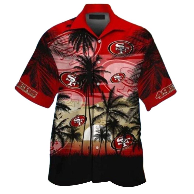 49Ers Sunset Palm Coconut Tree Hawaiian Shirt 1