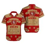 49ers Vintage Beer Label Championship Design Hawaiian Shirt