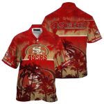49ers Vintage Palm Beach Coconut Hawaiian Shirt