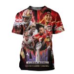 49ers Vs Chiefs In Las Vegas Super Bowl Lviii AOP T-Shirt