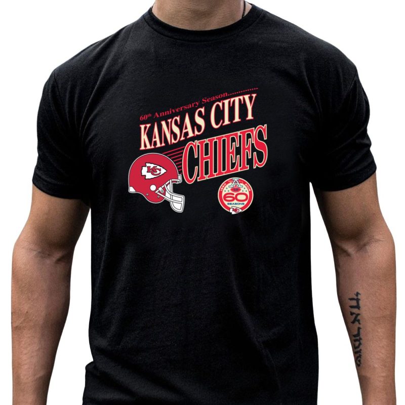 60Th Anniversary Season Kansas City Chiefs 60 Seasons T Shirt T Shirt 1 1