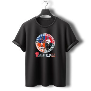 76Ers Phillies Flyers Eagles Philadelphia Team Signatures T-Shirt