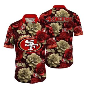 9Ers Burgundy Blooms Pride Hawaiian Shirt