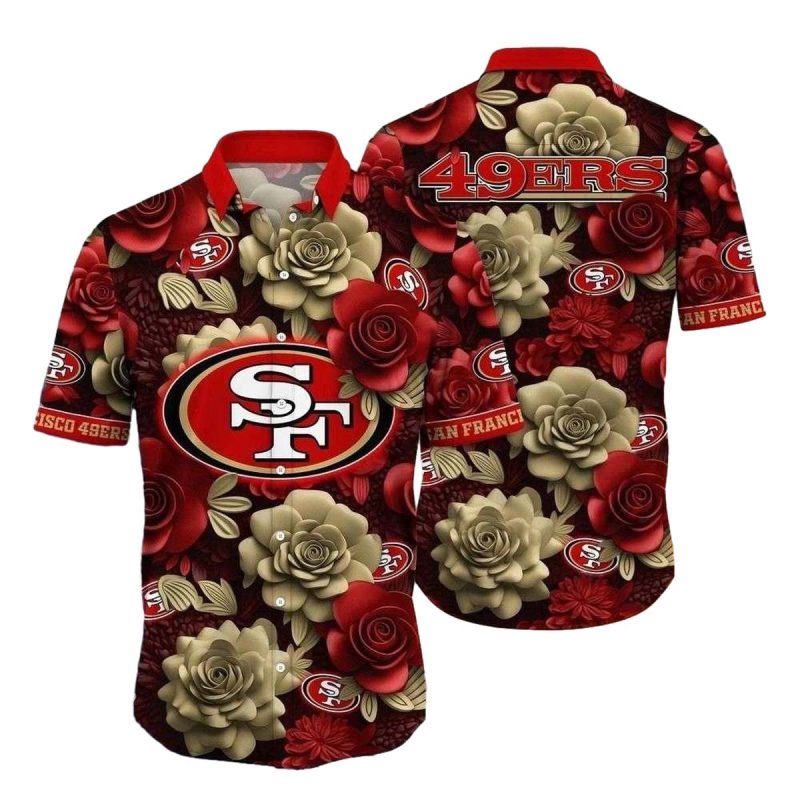 9Ers Burgundy Blooms Pride Hawaiian Shirt 1