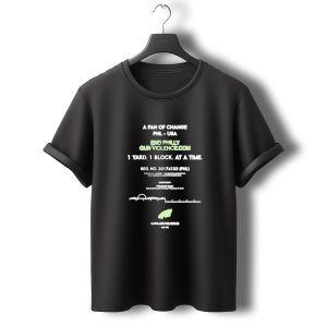 A Fan Of Change Phl Usa End Philly Gun Violence 1 Yard 1 Block Philadelphia Eagles T-Shirt
