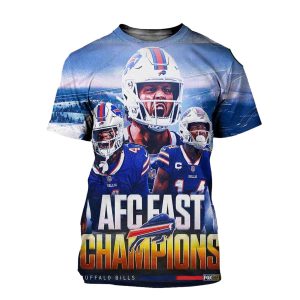 Buffalo Bills Afc East Champions Clinch Their 4Th Straight Division AOP T-Shirt