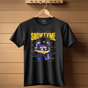 Aaron Jones Showtyme 33 Minnesota Vikings Signature T Shirt