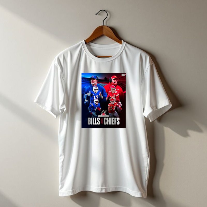 Afc Championship Bills At Chiefs Matchup Sports Illustrated T Shirt T Shirt 1 1