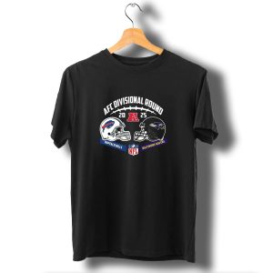 Afc Divisional Round 2025 Buffalo Bills Vs Baltimore Ravens Nfl Playoffs Showdown T-Shirt