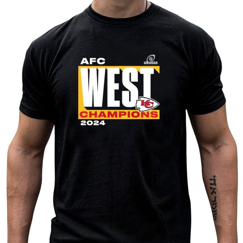 Afc West Champions 2024 Kansas City Chiefs Playoffs Victory T Shirt T Shirt 1 1